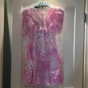 Small LoveShackFancy Liv Dress, size Small, Peony Pink